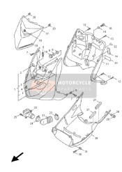 4C6XF83100PJ, PROTEGE-JAMBES Compl, Yamaha, 0